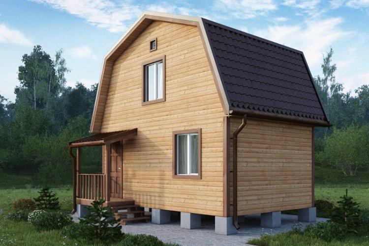 Дом из бруса 6 на 6 - проекты и фото