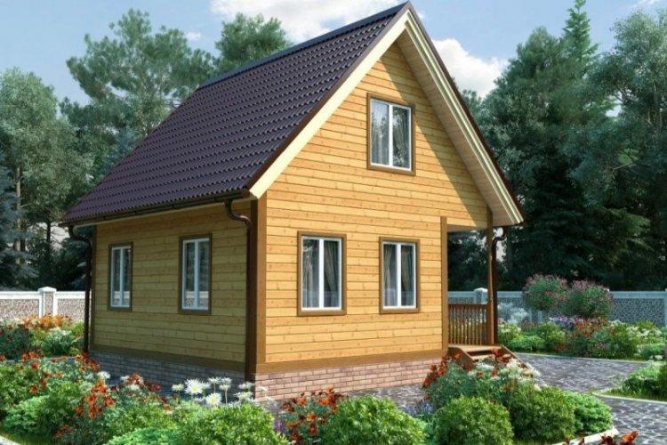 Дом из бруса 6 на 6 - проекты и фото