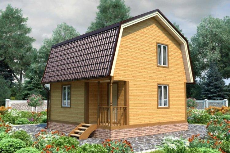 Дом из бруса 6 на 6 - проекты и фото