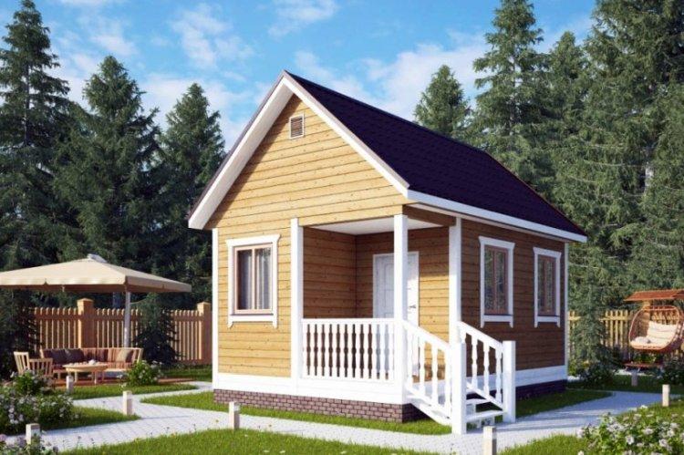 Дачные дома из бруса - проекты и фото