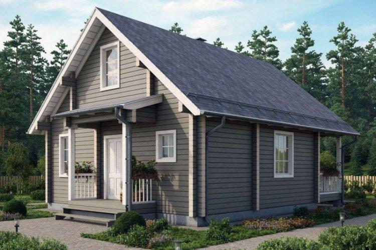 Дом из бруса в скандинавском стиле - проекты и фото
