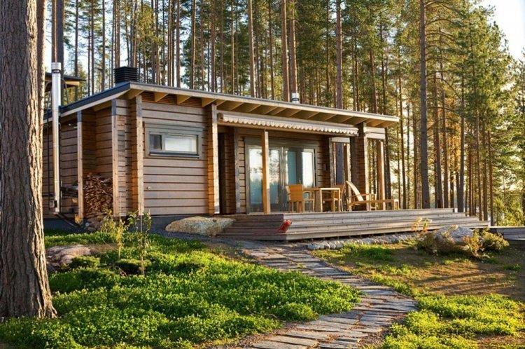 Дом из бруса в скандинавском стиле - проекты и фото