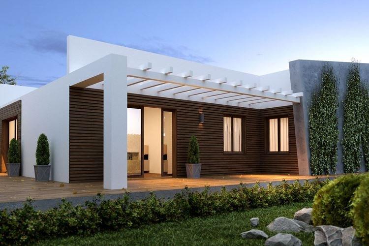 Дом в стиле хай-тек с террасой