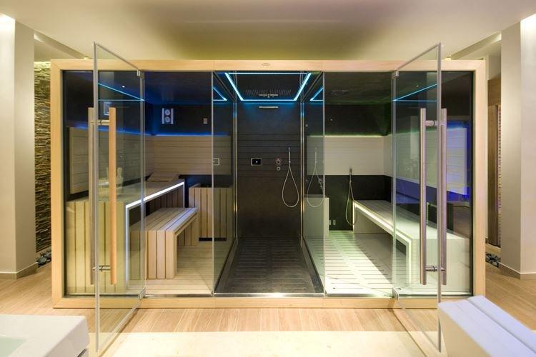 Дома в стиле хай-тек с сауной