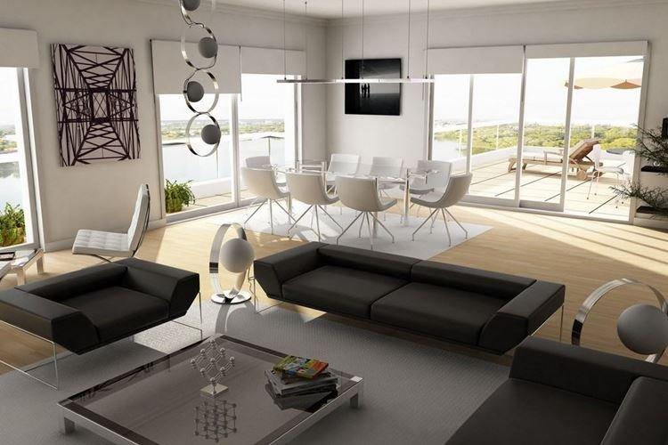 Внутренняя отделка - Дома в стиле хай-тек