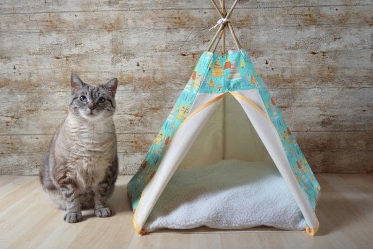 Домик-палатка - Домик для кошки своими руками