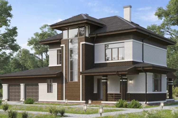 Двухэтажные дома с мансардой - проекты и фото