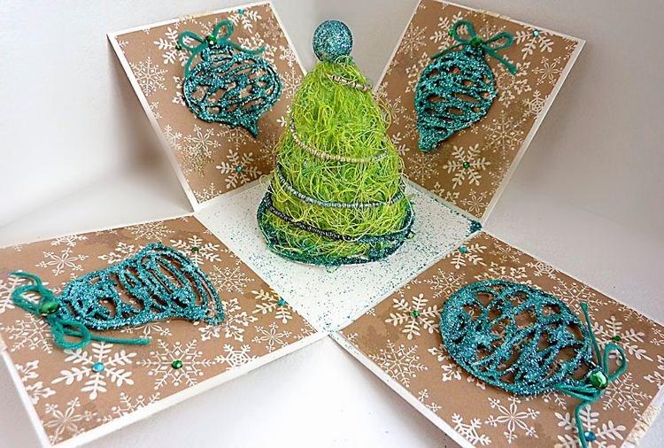 Елка из ниток своими руками - фото и идеи