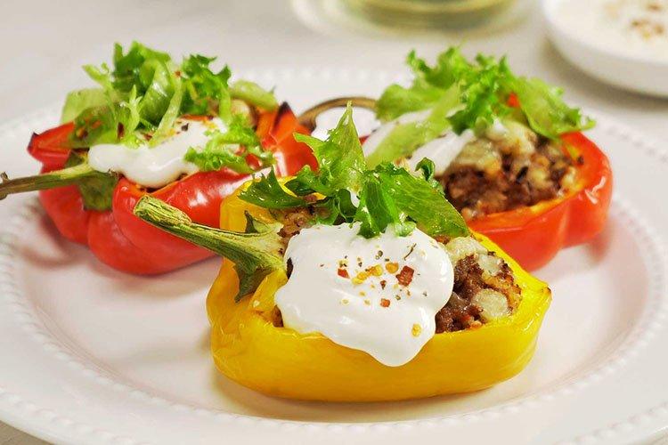 Фаршированный перец с фаршем и перловкой - рецепты