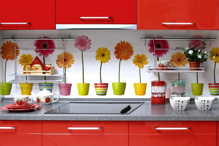 Фартук на кухне из пластика