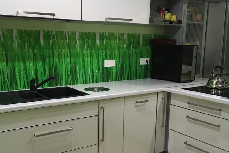 Фартук на кухне из пластика