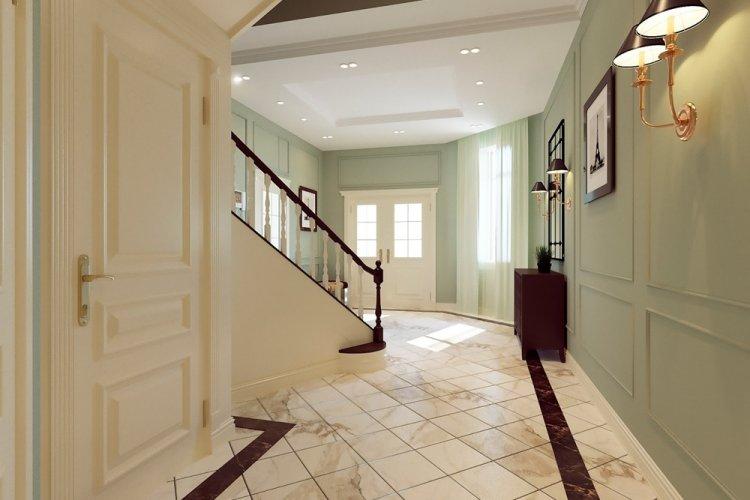 Фисташковый цвет в прихожей - дизайн фото