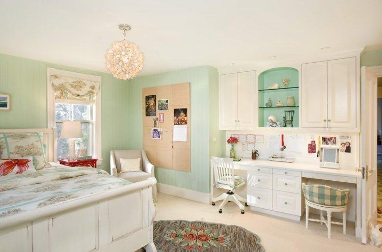 Фисташковый цвет в детской комнате - дизайн фото