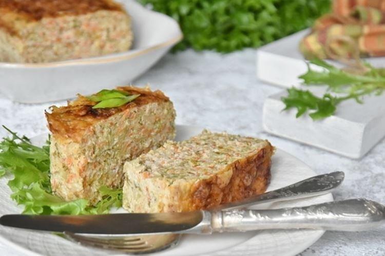 Запеканка с фаршем и морковью