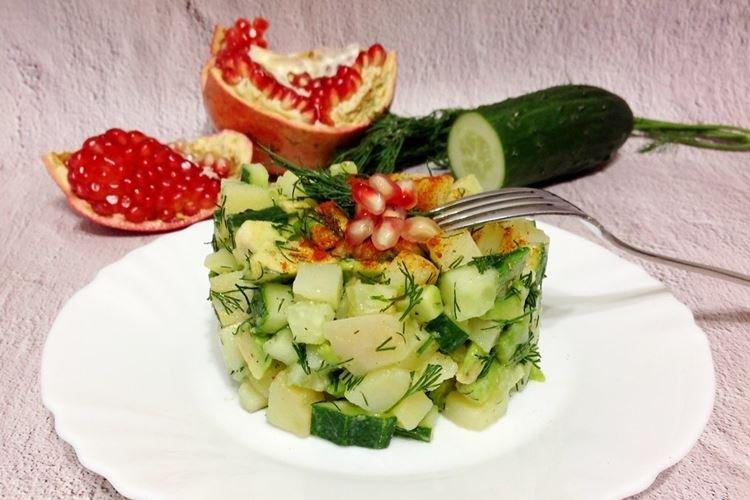 Картофельный салат с авокадо