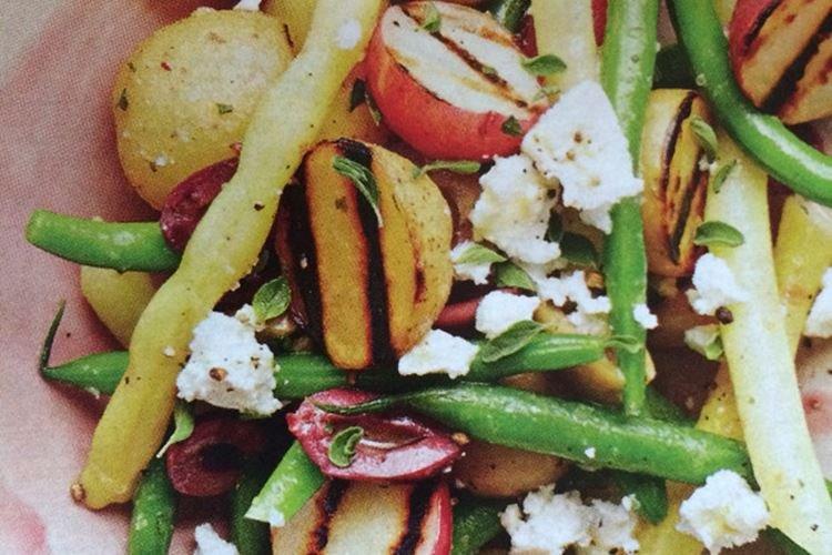 Картофельный салат с брынзой