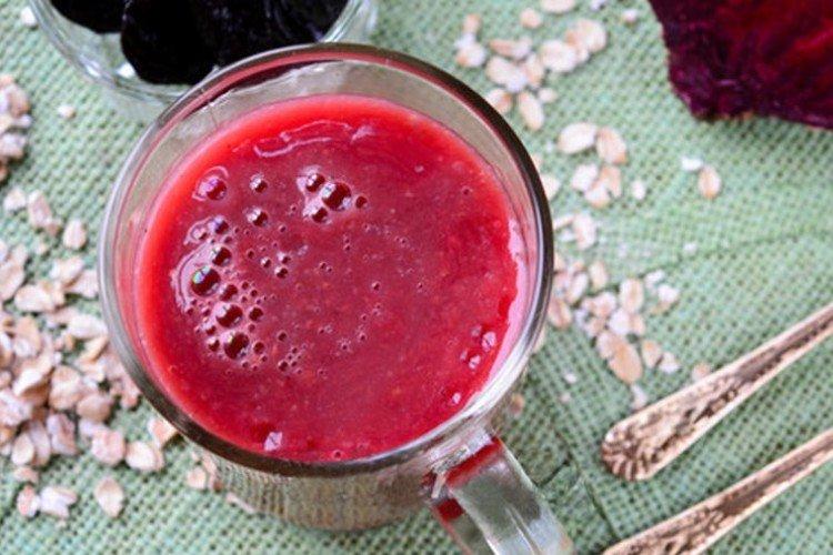 Овсяный кисель со свеклой и черносливом