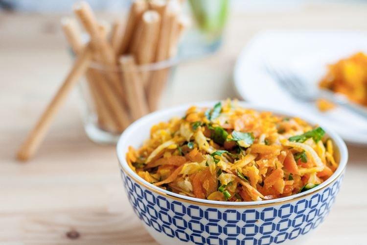 Салат с морковью и тыквой