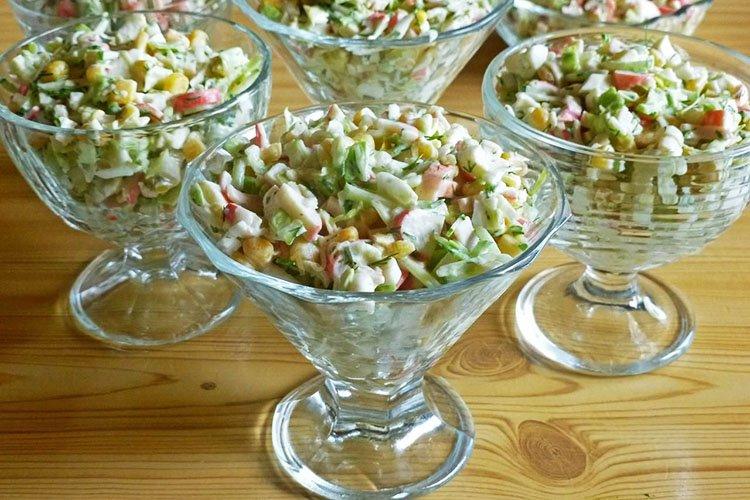 Салат с рисом и печенью