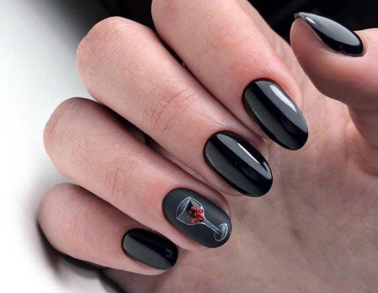 Черный маникюр – фото и красивые идеи