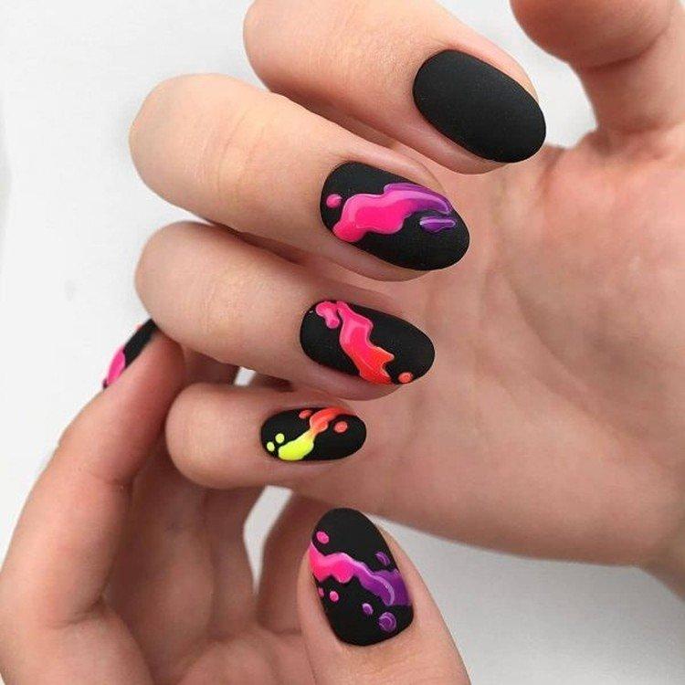 Черный маникюр – фото и красивые идеи