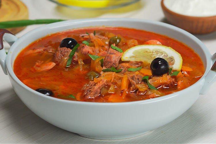 Мясная солянка – классический рецепт