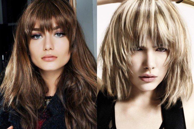 Дерзкие рваные и градуированные челки