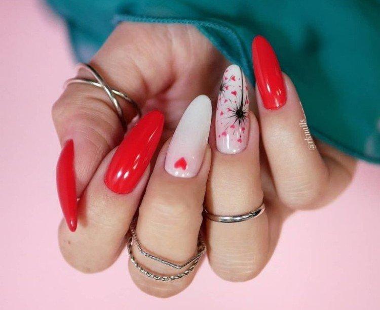 Красный маникюр – фото и красивые идеи