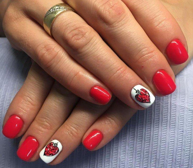 Красный маникюр – фото и красивые идеи