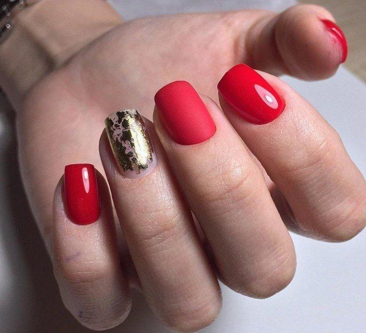 Красный маникюр – фото и красивые идеи