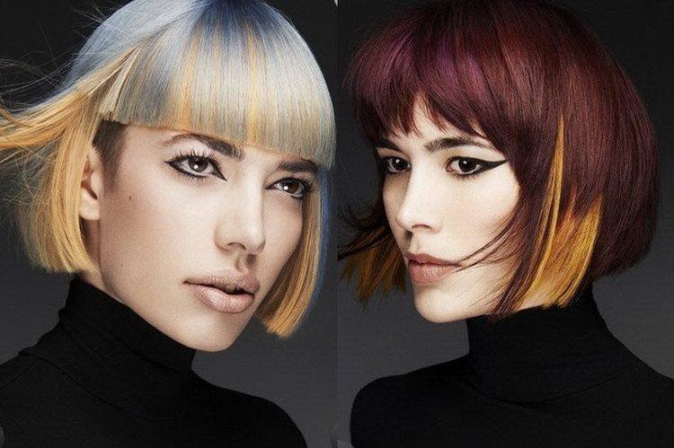 Сплэшлайтс на короткие волосы