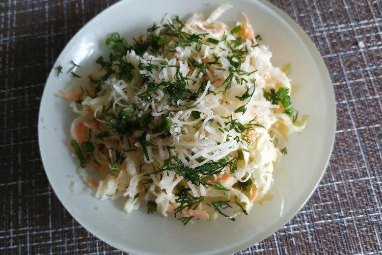 Салат из редьки с твердым сыром