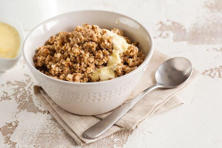 Гречневая каша со сливочным соусом