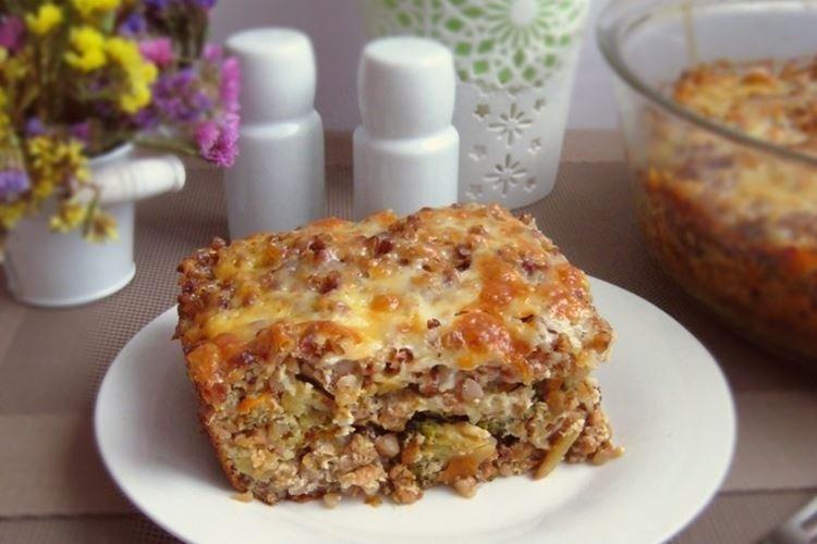 Запеканка с фаршем и овощами