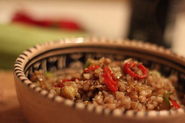 Гречка с кабачками