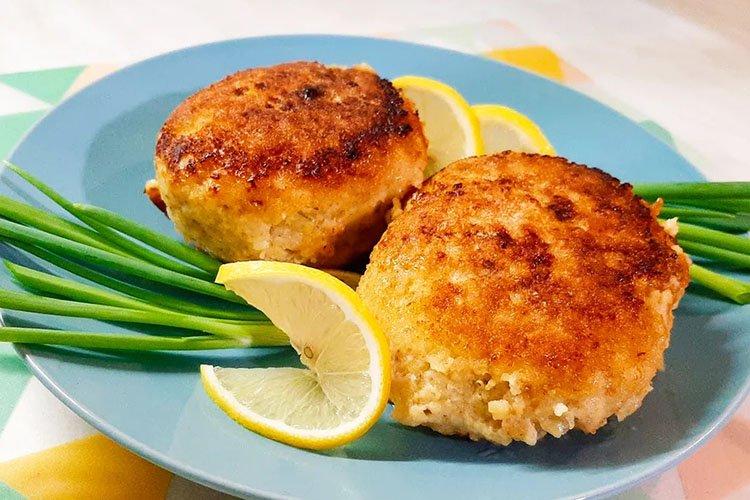 Котлеты из минтая с тыквой