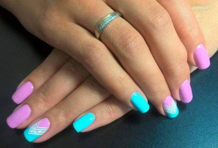 Розовый маникюр - фото и идеи