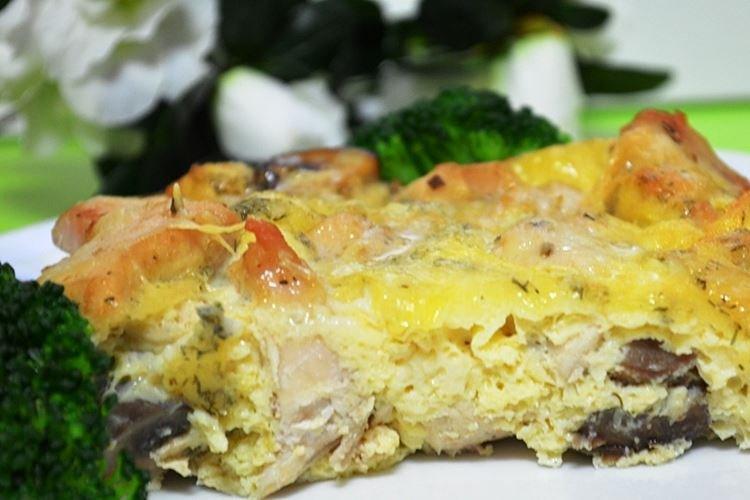 Омлет с курицей