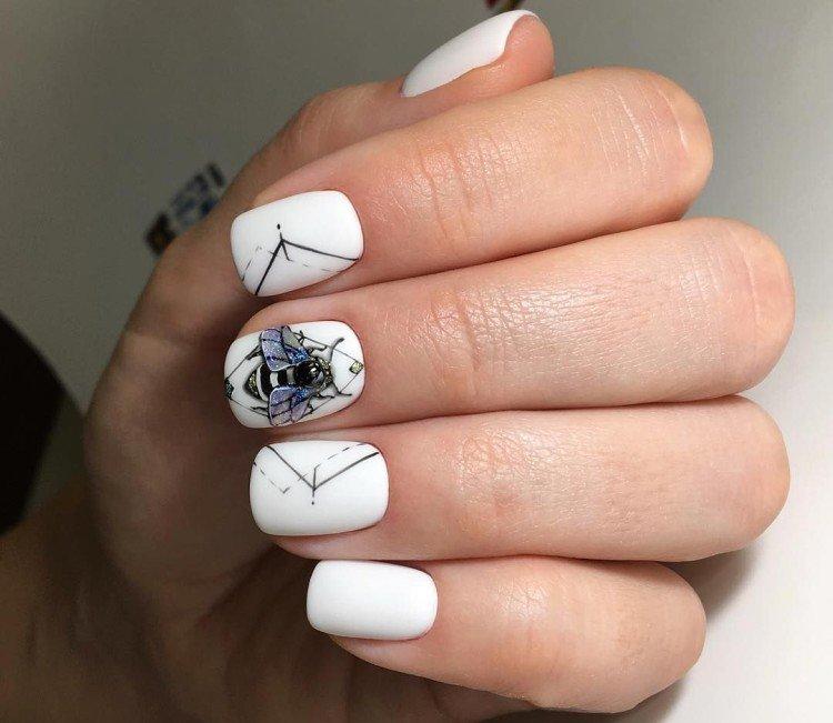 Белый маникюр - фото и идеи