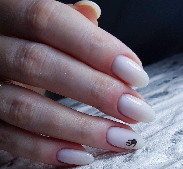 Молочный маникюр - фото и идеи