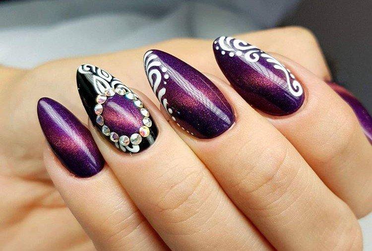 Маникюр «кошачий глаз» - фото и идеи