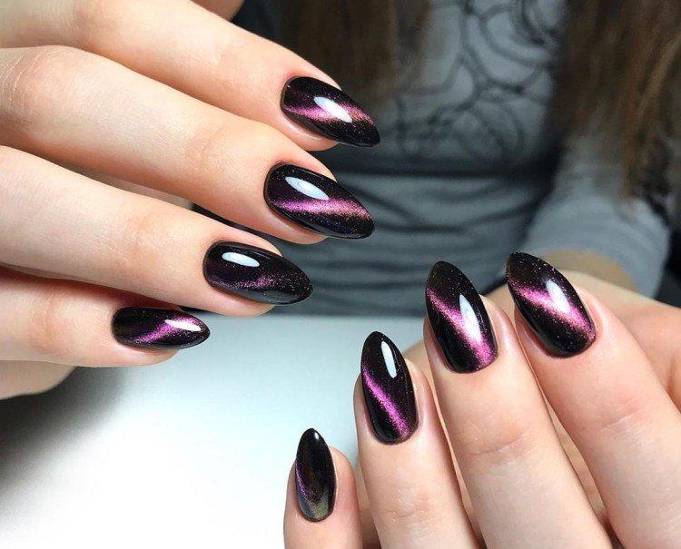 Маникюр «кошачий глаз» - фото и идеи