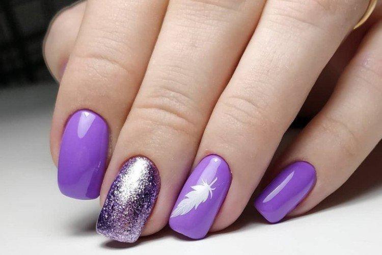 Маникюр с блестками - фото и идеи