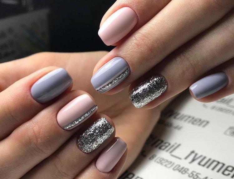 Маникюр с блестками - фото и идеи