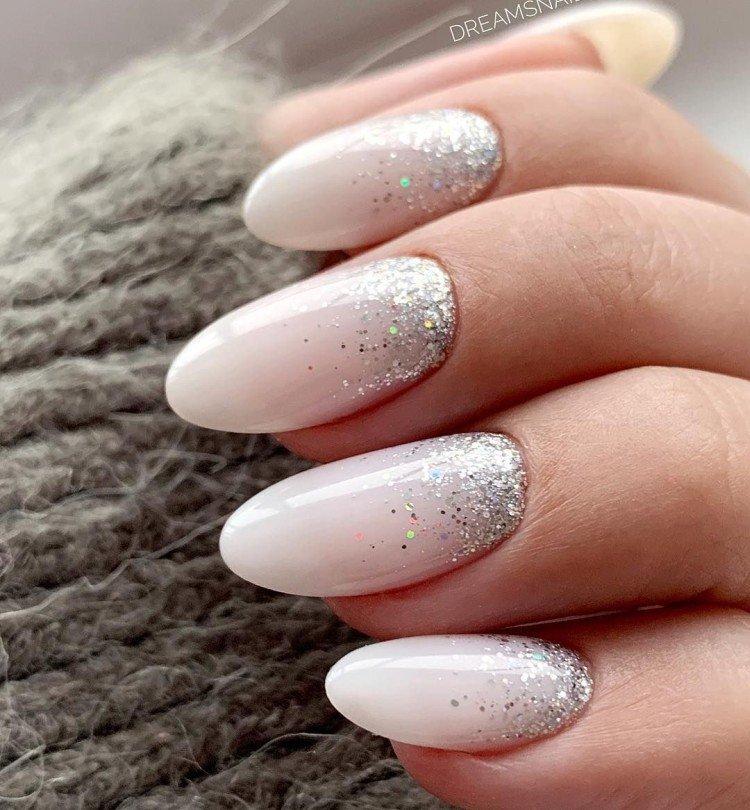 Маникюр с блестками - фото и идеи
