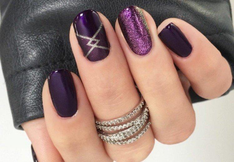 Темный маникюр - фото и идеи