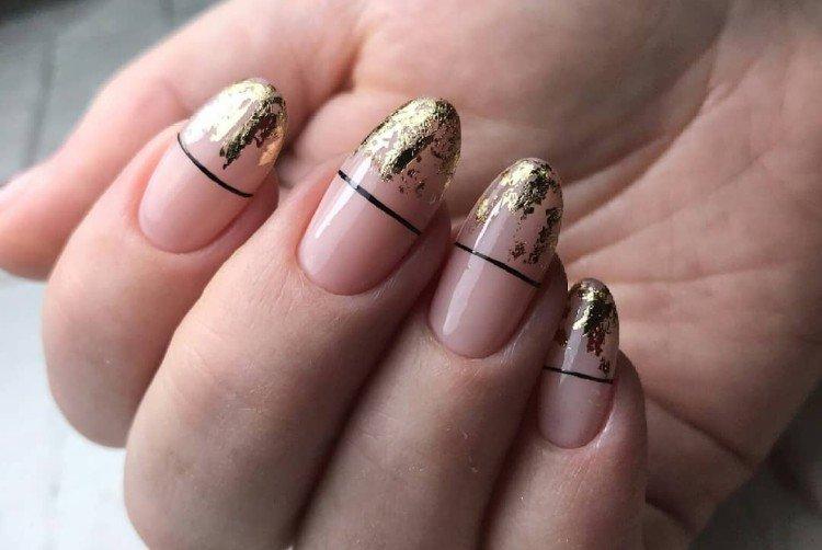 Маникюр с фольгой - фото и идеи