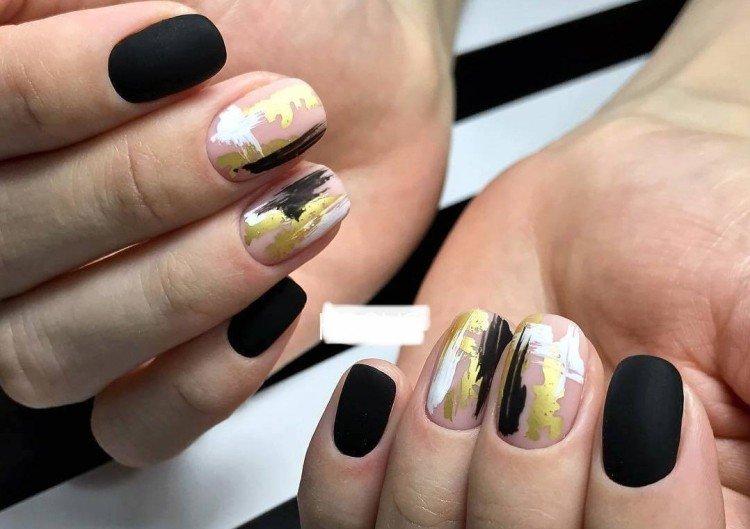 Маникюр с фольгой - фото и идеи