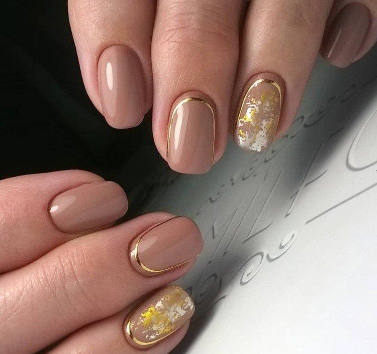 Маникюр с фольгой - фото и идеи