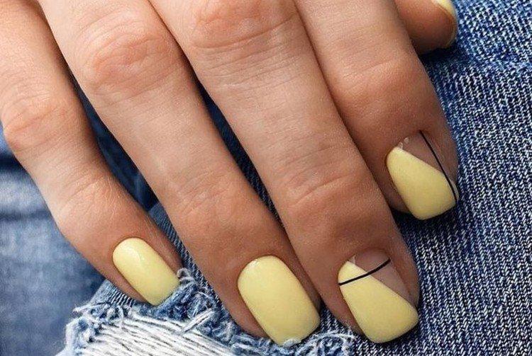 Светлый маникюр гель-лаком